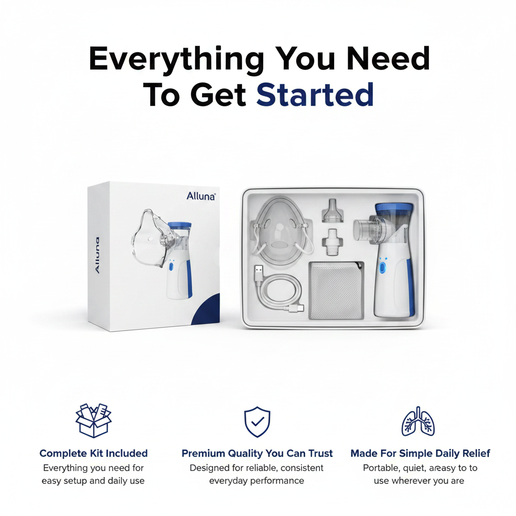 Alluna AeroCare™ - Portable Mesh Nebulizer
